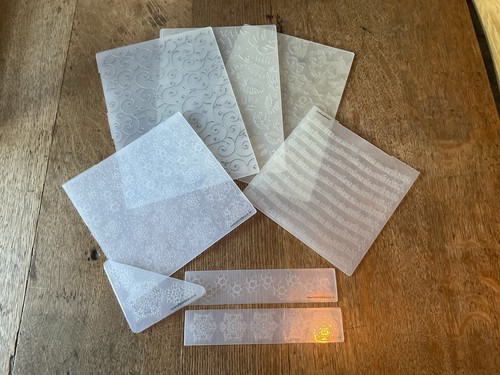 Job lot embossing folders - lot, of