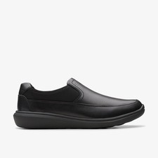 Clarks Mens Watchet Step Black