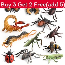 Spider Butterfly Pvc Insect Model Set With Realistic Animal Replicas For