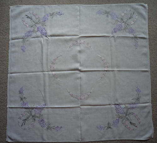 Vintage retro white - white, linen