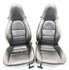 Porsche 996 986 Boxster Black Leather Electric Backrest Seats - VW Caddy Golf 