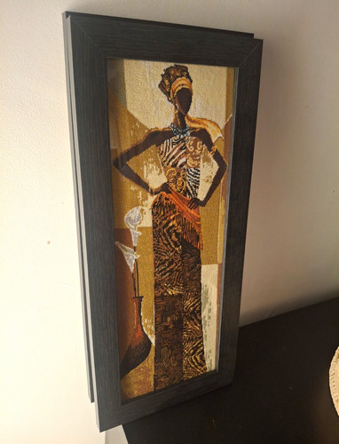 Framed needlepoint art - framed,