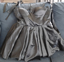 Satin Black Fit & Flare