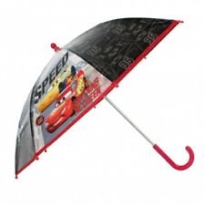 CARS LIGHTNING MCQUEEN BOYS UMBRELLA KIDS SCHOOL TRANSPARENT CARS UMBRELLA 