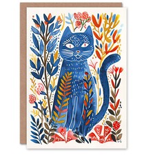 Greeting card russian blue - card,