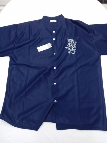 Mens blue dragon embroidered - mens,