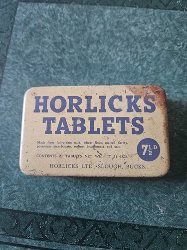 Vintage horlicks tablets tin - tablets,