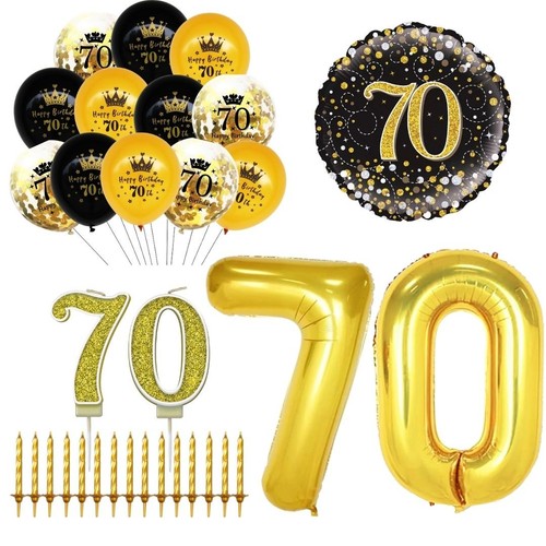 70th birthday balloons black - birthday,