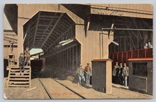 Postcard Railroad Loading Coal