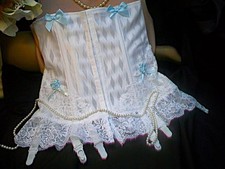 SISSY 6 STRAP SUSPENDER LACY