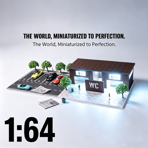 Diorama diecast car - 1/64,