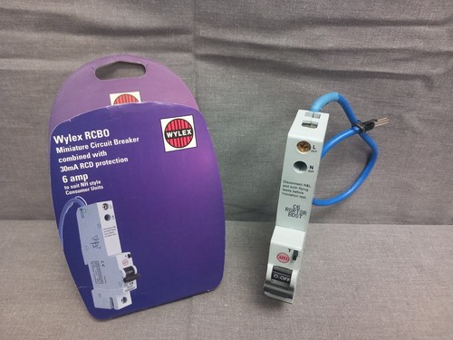 Wylex rcbo amp - type, c