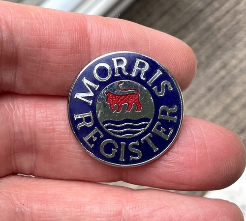 Vintage morris register enamel - vintage,