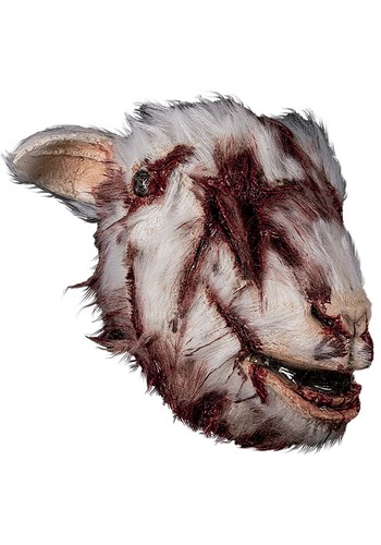 Adult slashed goat mask - adult,