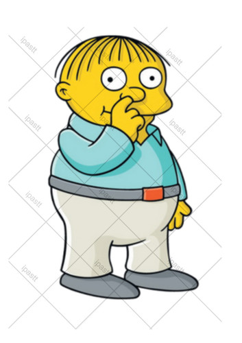 Pre cut ralph simpsons edible - ralph,