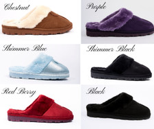 Ladies Memory Foam Faux Suede