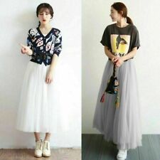 Women High Waist Ruffle Mesh