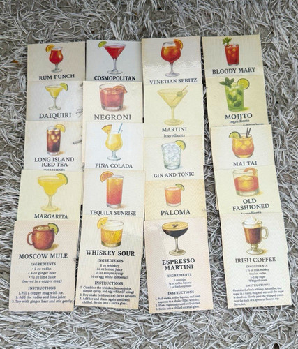 20pc glossy paper cocktail - 20pc,