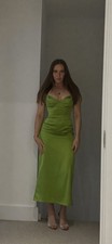 Zara green satin corset - green,