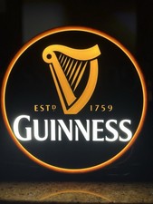 Guinness Tap Box Style Light and 4 Coaster Set