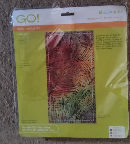 Accuquilt die rectangle - go,