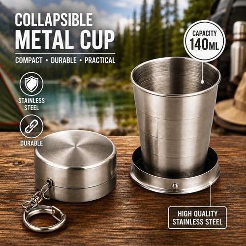 140ml collapsible stainless - collapsible,