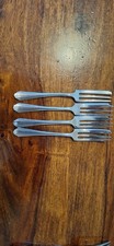 4 Silver Cake Forks antique