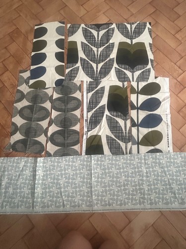 Orla kiely fabric remnants - 7, x