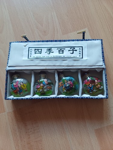 Vintage chinese painted glass - vintage,