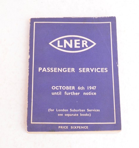 Railway timetable lner - railway,