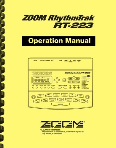 Zoom rhythm trak 223 - zoom, rt-223