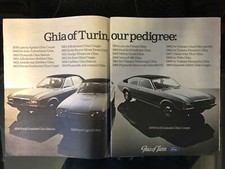 Ford Granada / Capri Ghia 1970s magazine advert 