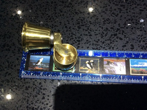 Brass castors round socket - brass, castors,
