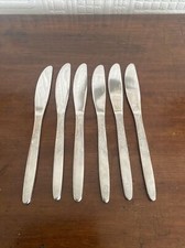 Set Of 6 Retro Stainless Steel