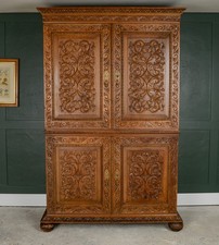 Antique French Walnut Linen