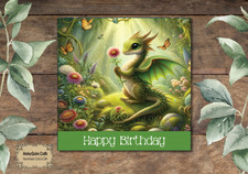 DRA 044 Fantasy Birthday Card