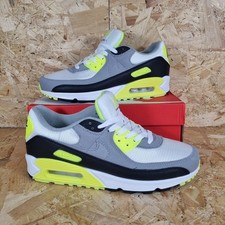 Nike Air Max 90 Size UK 11 White Ash Neon Green Brand New In Box FREE POSTAGE 