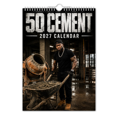 2027 wall calendar 50 cement - calendar,