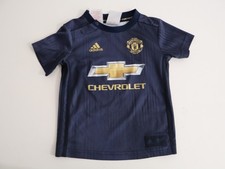 Manchester United 2018/19 Infant Third Shirt Adidas Parley 9-12M Navy