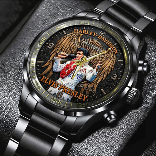 Elvis presley black stainless - elvis,