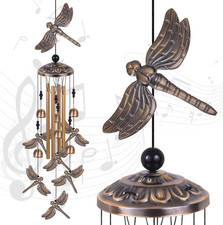 Bronze Dragonfly Wind Chimes -