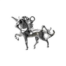 STERLING SILVER UNICORN CHARM  
