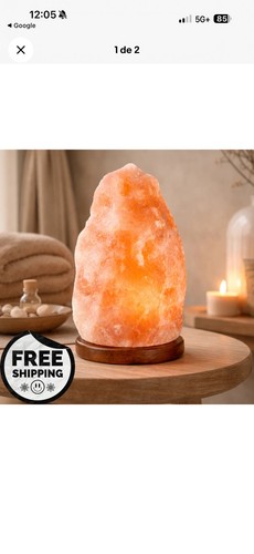 Himalayan pink salt lamp - pink,