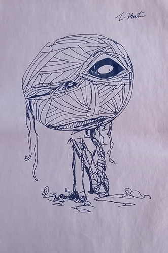 Tim burton drawing - burton, on