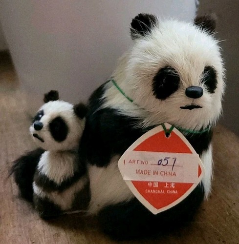 Vtg golden leaf real - real, panda
