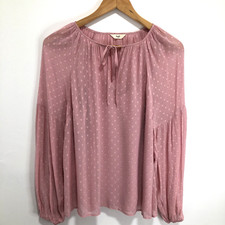Hush Pink Blouse Size 10 Long