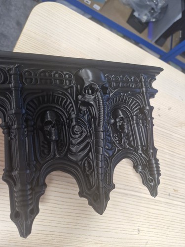Gothic black wall shelf decor - black,