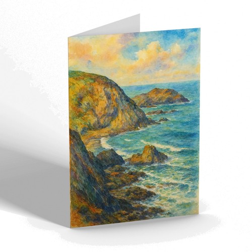 Notelet the cat rock - notelet,