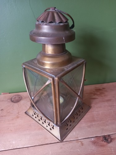 Vintage brass and - and, glass