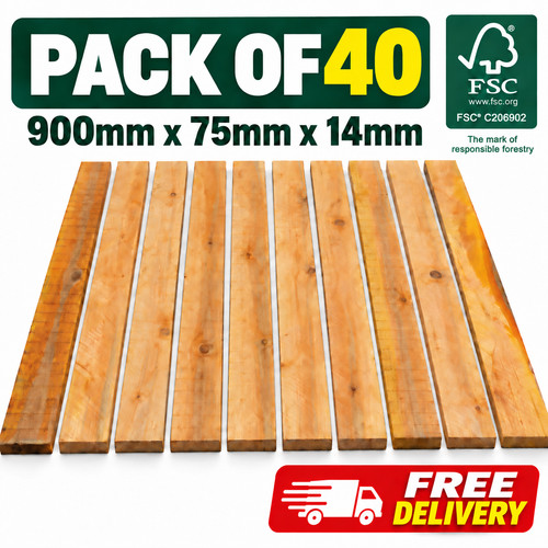 Wooden profile boards - 40,